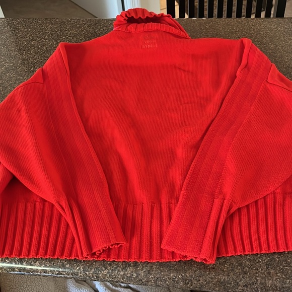 ADIDAS IVY PARK LADIES RED PINK TURTLE NECK SWEATER-M - Picture 8 of 10